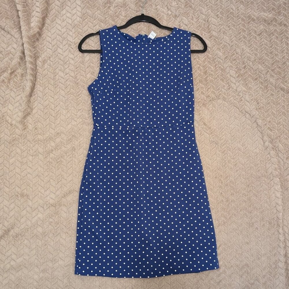 Old Navy blue polka dot dress